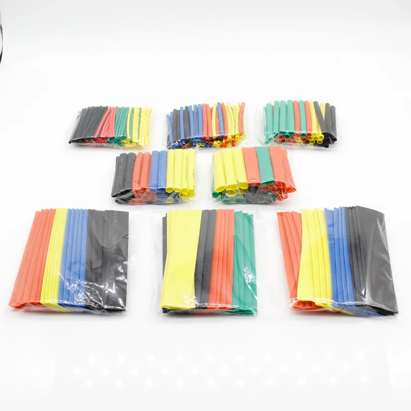 328 Pcs 2:1 Polyolefin Schrumpf Schläuche Rohr Hülse Wrap Draht Set 8 Größe R06 Drop Schiff
