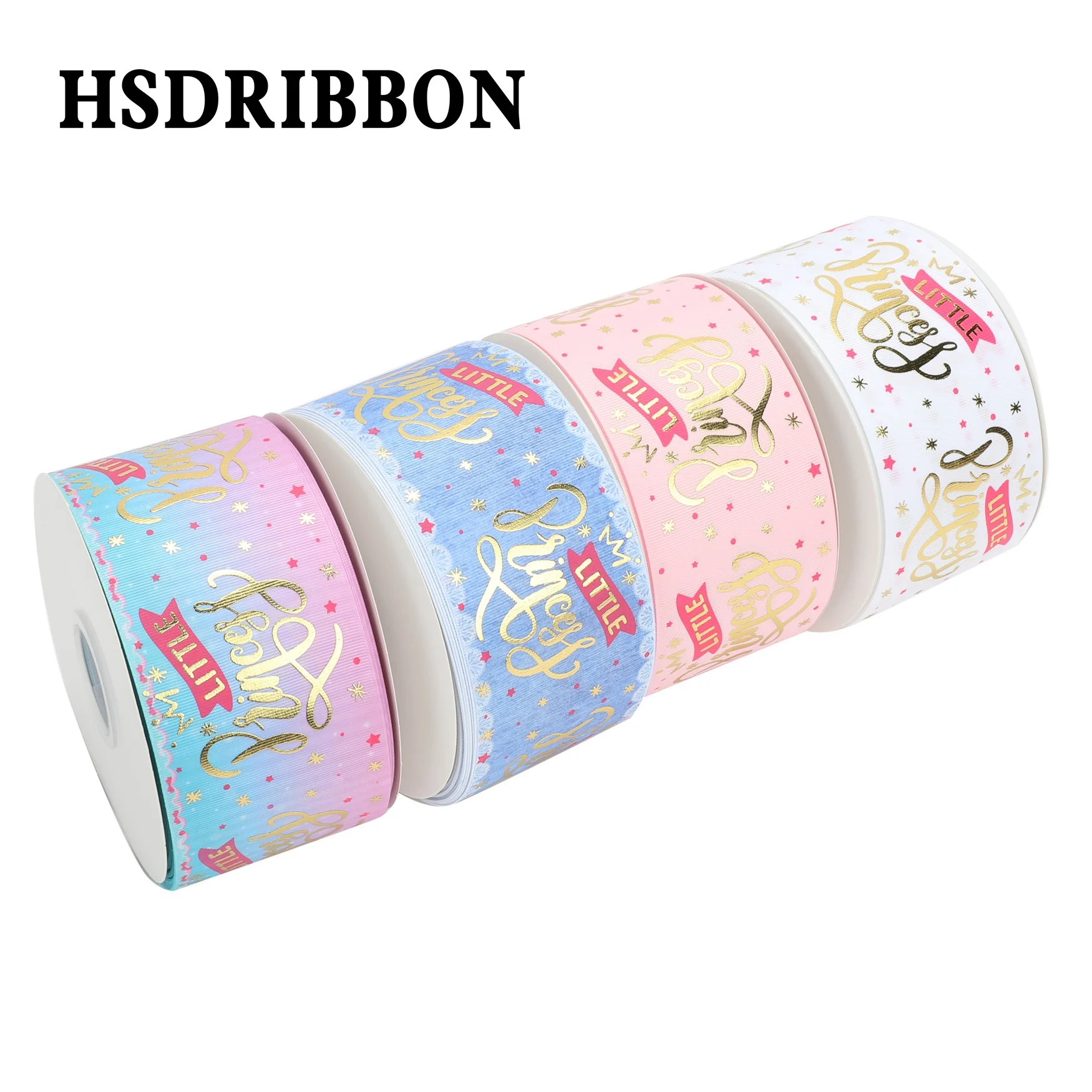 

HSDRibbon 75mm 3inch hsd-design custom little sister hologram Pattern on Grosgrain Ribbon