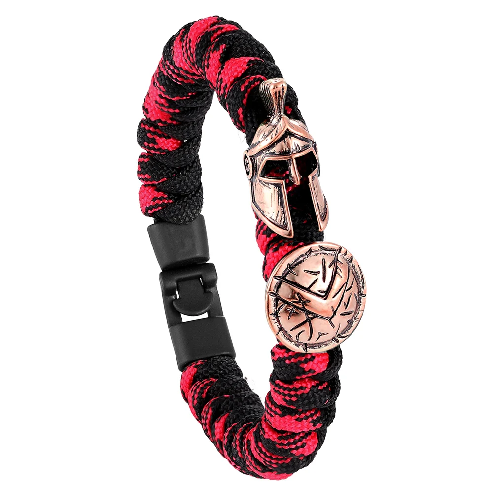 2025 New Fashion Wild Men's Bracelet Spartan Warrior Luxury Camping Outdoor Survival Bracelet Ladies Bracelet Jewelry Wholesale