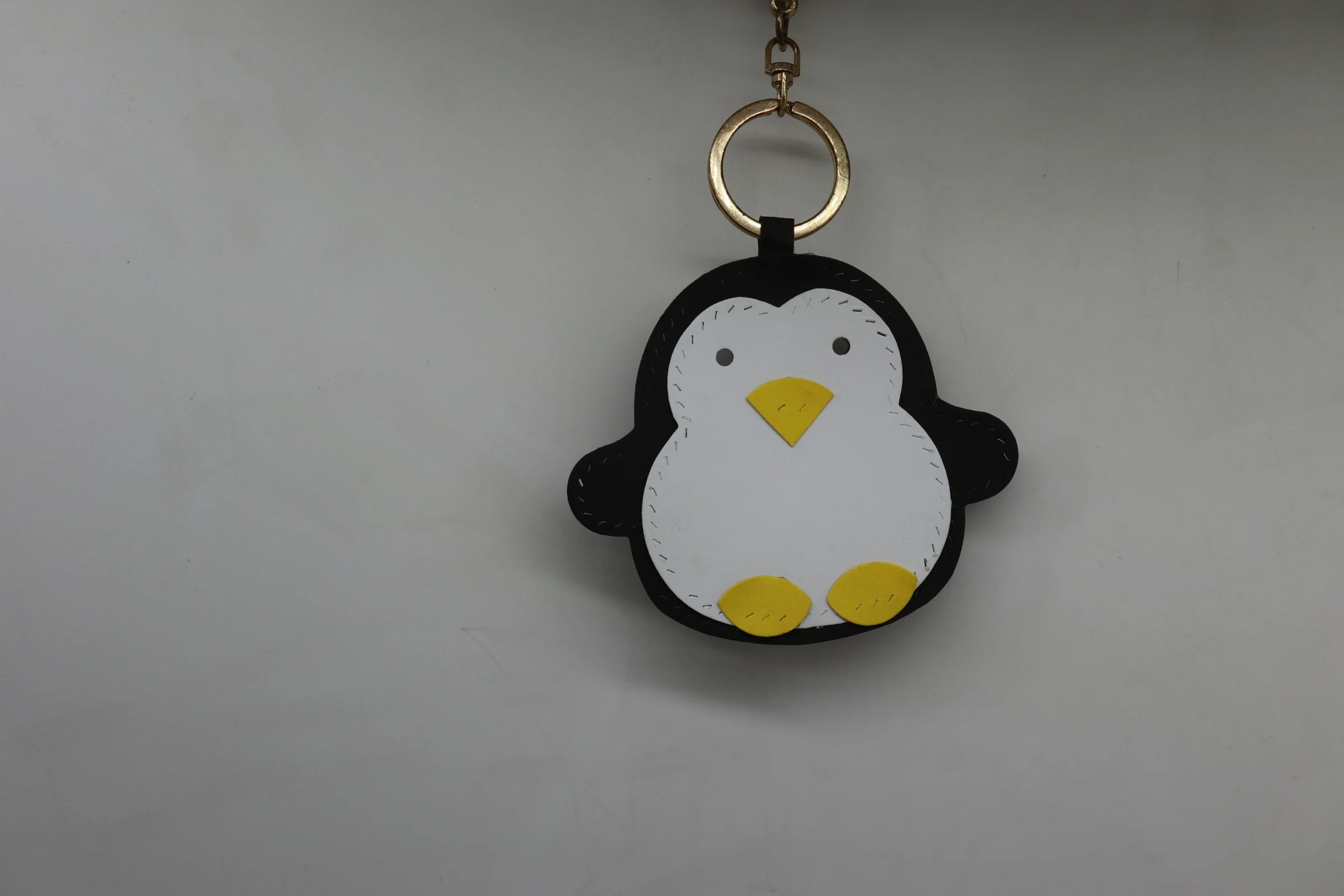 Handmade leather knife model leather knife model laser knife model customized penguin pendant knife model, penguin key hanging