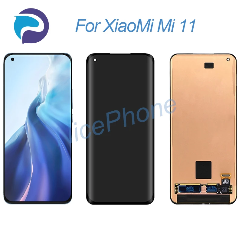 

AMOLED for XiaoMi Mi 11 LCD Display Touch Screen Digitizer Replacement 6.81" M2011K2C, M2011K2G Mi 11 screen display LCD