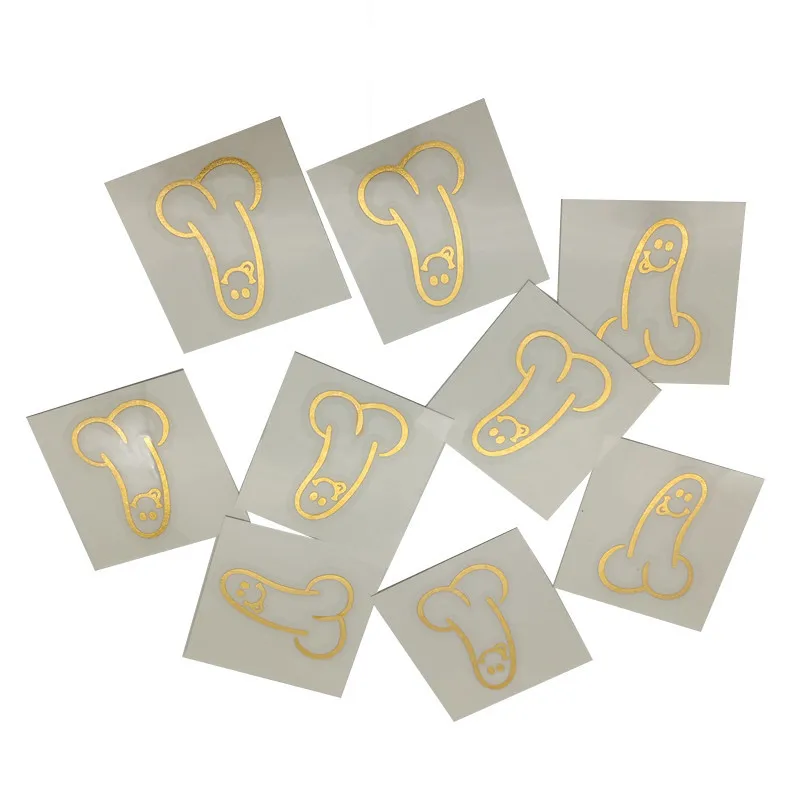 JQSYRISE 5Pcs Willy Penis Temporary Tattoo Stickers Bachelorette Party Decoration Wedding Bridal Shower Hen Night Bride Supplies