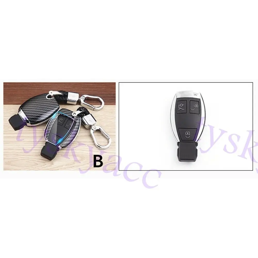 Key Case Cover Car Keychain Shell Holder Accessories Fit For Benz GLC GL GLS SLK Viano Metris A B C E S G M V Class