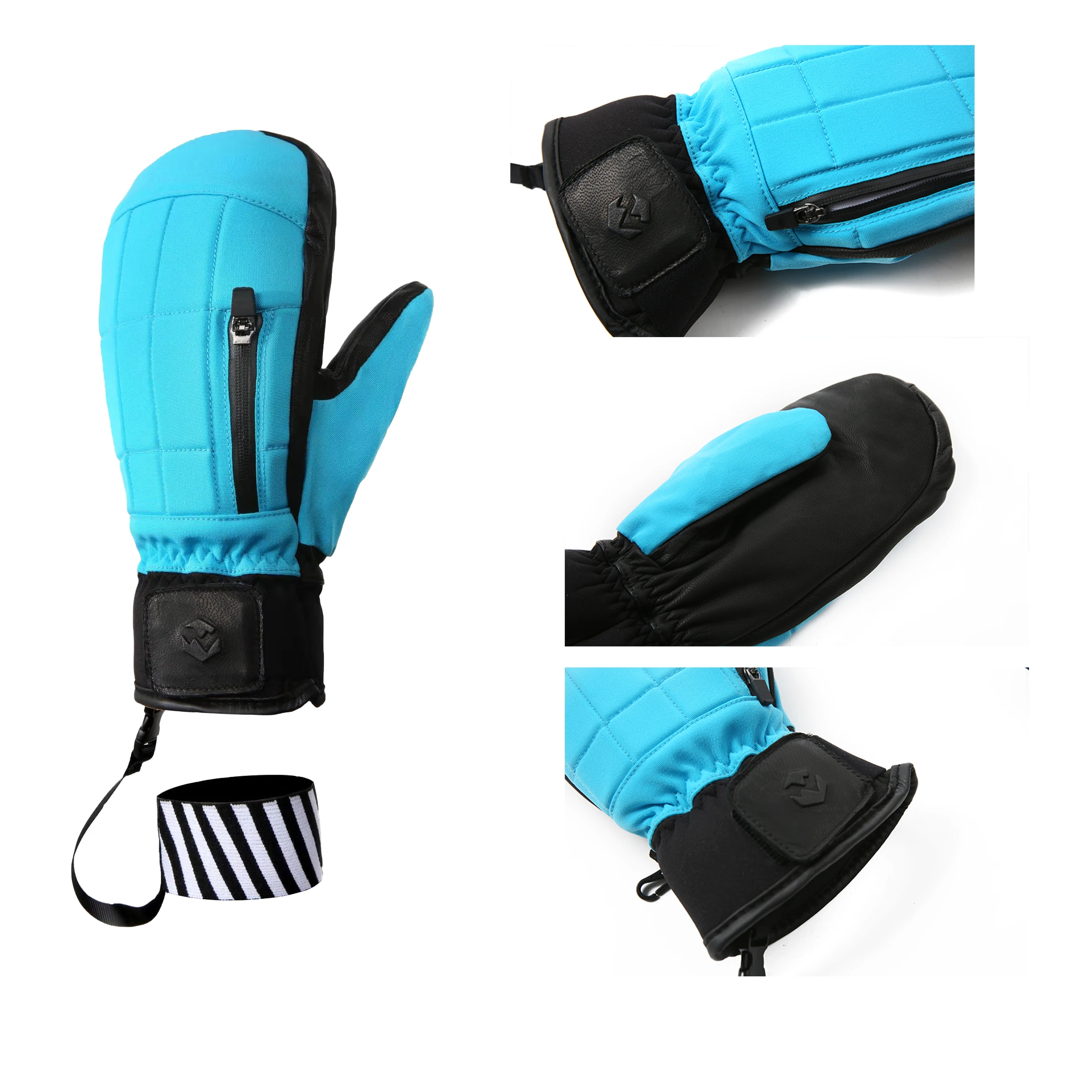 Ski Gloves Snowmobile Winter Gloves Fleece Warm Snowboard Mittens with Windproof and Waterproof