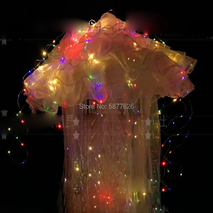 LED luminous suit light up jellyfish cosplay costume Nightclub bar stage performance costume  party dance wear