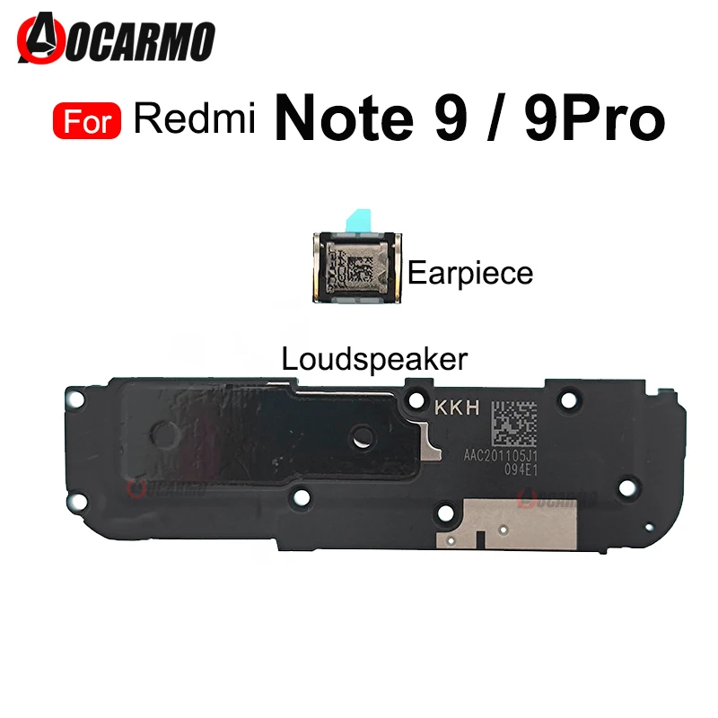 For Redmi Note 9 Pro 9Pro Top Earpiece Ear Speaker Bottom Loudspeaker Buzzer Ringer Flex Cable Replacement Repair Parts