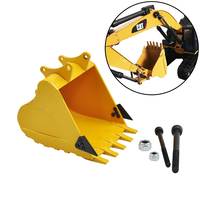 Upgrade Full Metal Bucket for Huina 580 23 Channel Excavator 1:14 RC Metal Excavator Parts