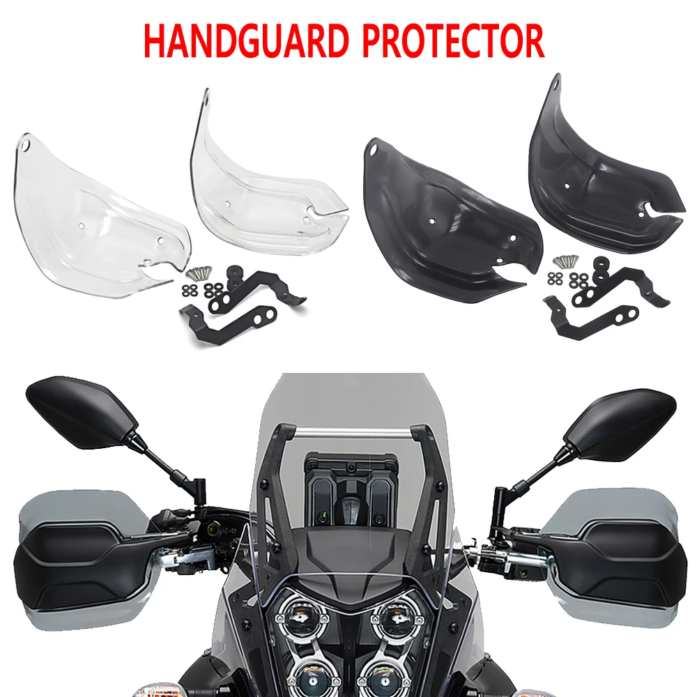 

Tenere 700 2019 2020 Motorcycle Handguard Extensions Hand shield Protector Windshield Transparent and Smoky For YAMAHA TENERE700