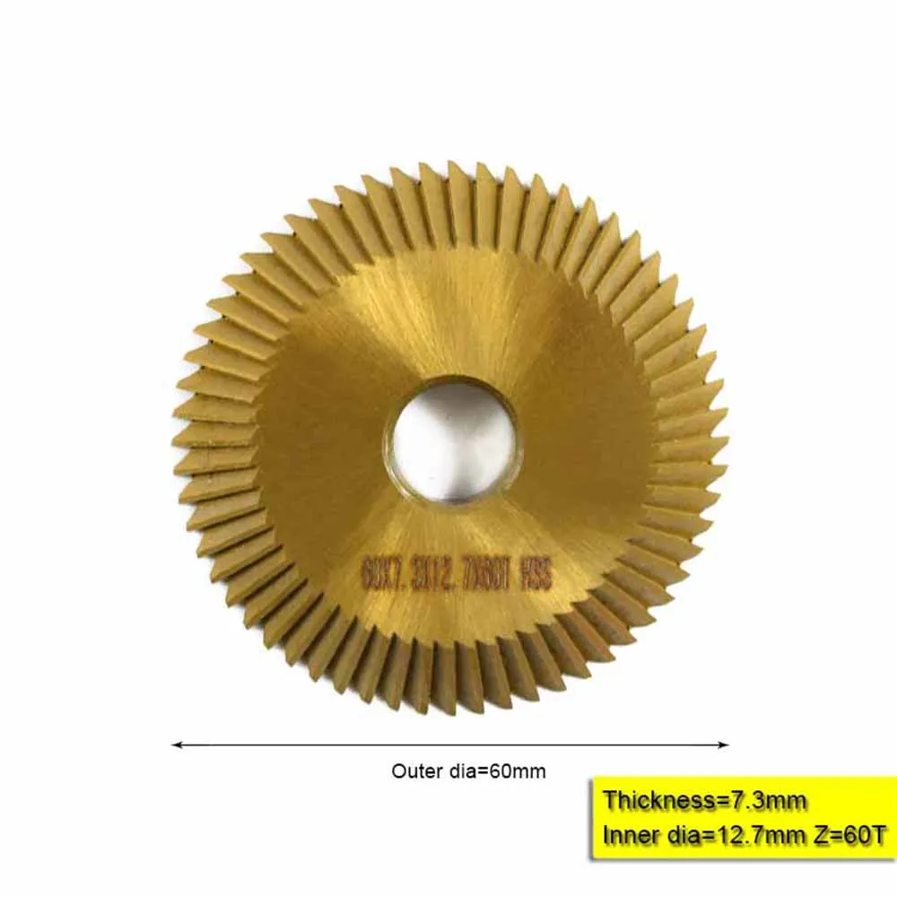 Dubbele Zaagblad Stage Titanizing Diameter 60Mm Sleutel Frees Machine