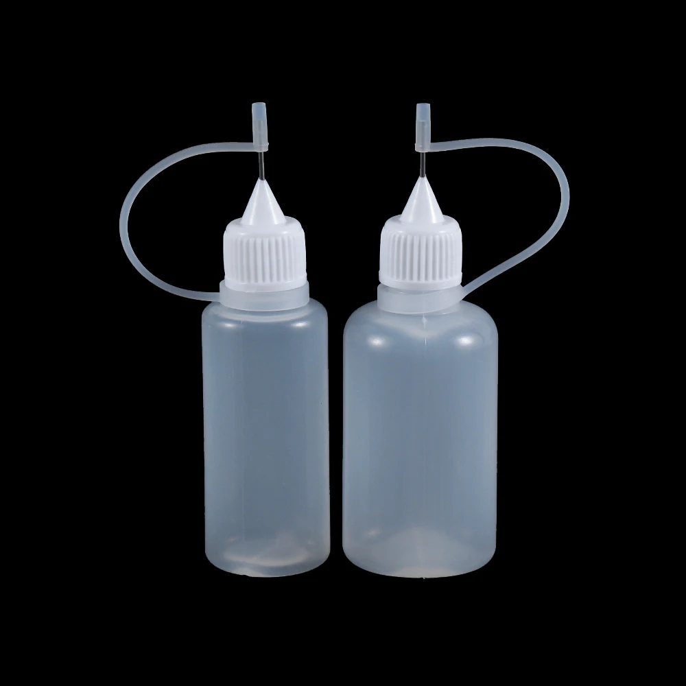 5/10/20/30/50/100ML Resuable Needle Tip Glue Applicator Plastic Bottle for Paper Quilling DIY Scrapbooking Paper Craft Tool