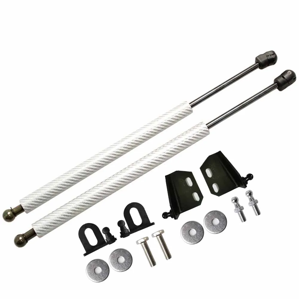 For Mitsubishi Outlander (CU/ZE/ZF)  2001-2008 Front Hood Bonnet Modify Gas Struts Shock Damper Carbon  Lift Supports Absorber