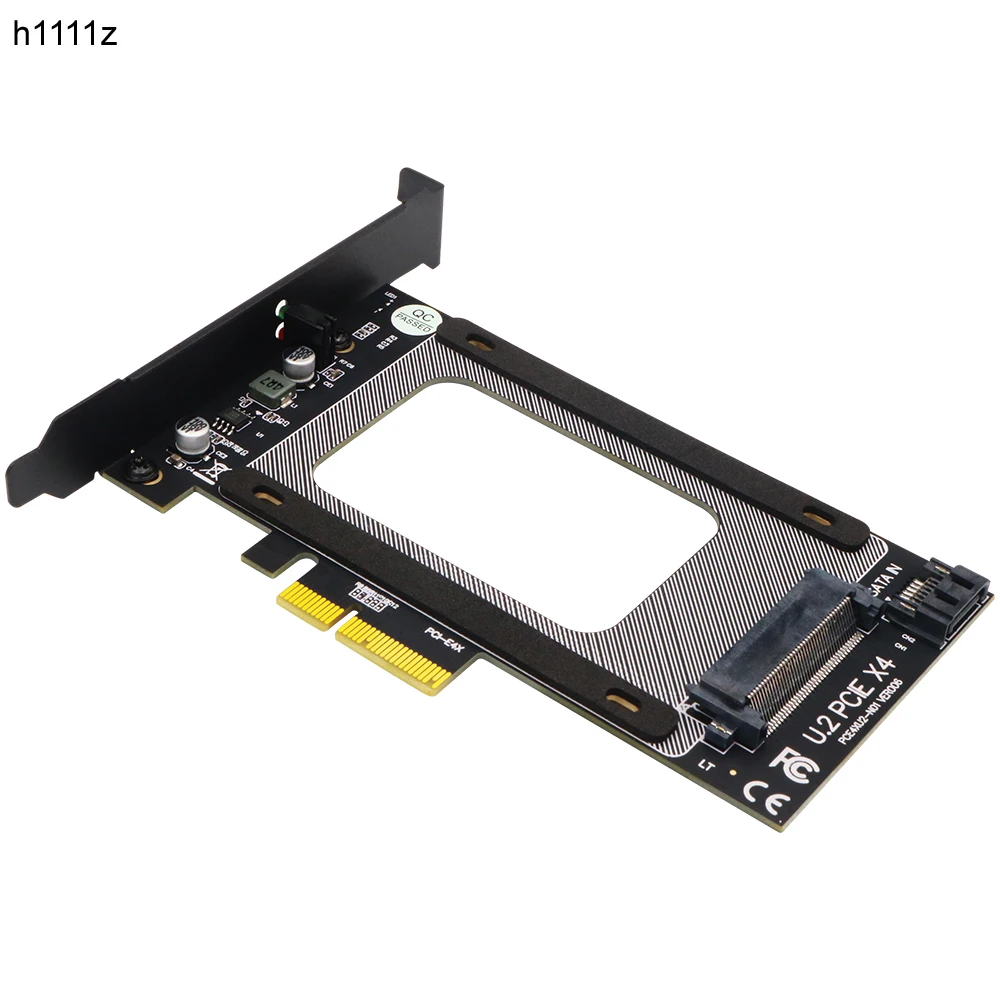 

U2 to PCI E Adapter Card Riser PCI Express 3.0 4X U.2 SFF-8639 Adapter PCIe U.2 SSD to PCI-E Card Support Intel 2.5" NVME U2 SSD