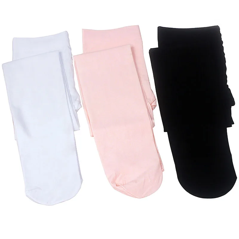 Kids Girls Ballet Dance Tights Soft Ballerina  Socks Pantyhose Dance Leggings Spring Nude/White/Black