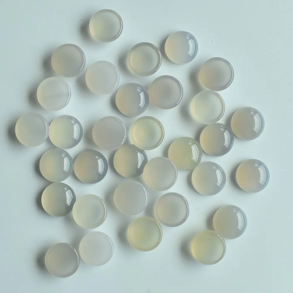 Modische, hochwertige gemischte runde CAB-CABOCHON Natursteinperlen für Schmuckzubehör, 12mm, Großhandel, 50 Stück/Lot, kostenloser Versand. – Detail 21