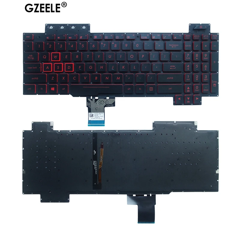 English Laptop keyboard for Asus TUF Gaming FX505 FX505G FX505D FX505GD FX505GE FX505GM FX505DY FX505DV fx505dt US Backlit