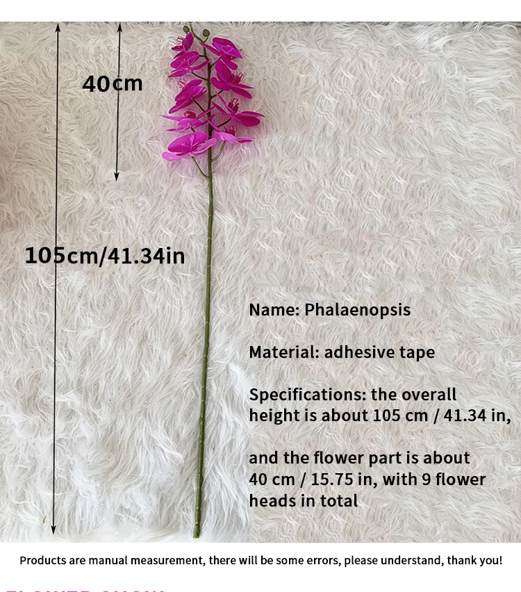 Konservierte Orchidee Phalaenopsis Strukturierte realistische Blumen Künstliche Blumen Familie Hochzeit Ornamente DIY Dekoration – Detail 2
