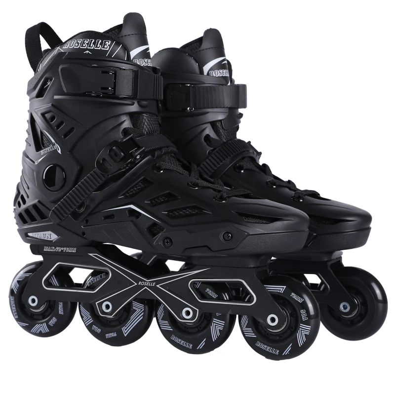 Dames Heren Fitness Inline Skates met aluminium frames Rockered PU-wielen Rolschaatsschoenen