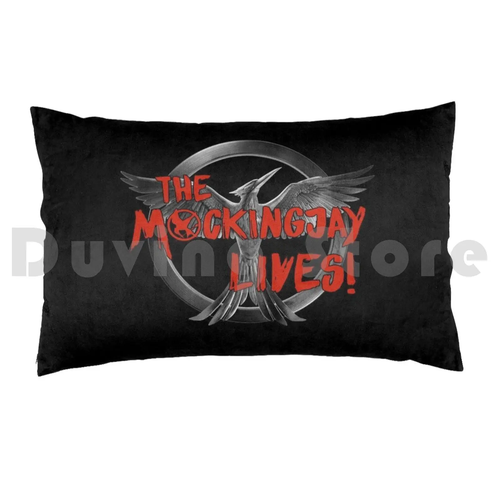 The Lives!Pillow case The Hunger Games Katniss Peeta District 13