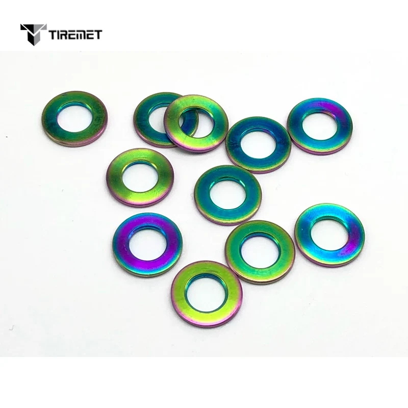 1Pc Titanium Flat Washer M4 M5 M6 M8 M10 DIN912 Spacer Gasket for Bicycle Bike Cycling Motorcycle Car