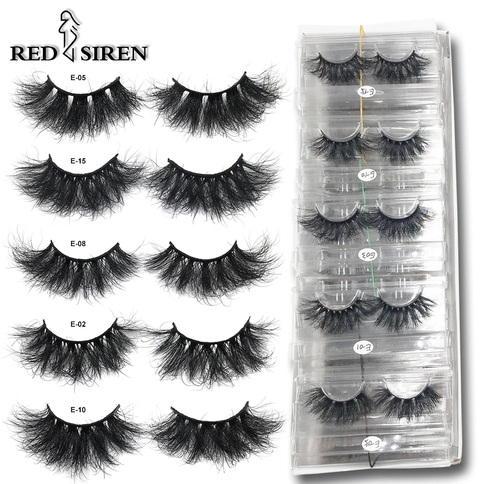 Mink Lashes Wholesale 5/10/30 25mm Lashes Dramatic Fluffy Long Lashes in Bulk Makeup Lashes Mink 25mm Wholesale Mink Eyelashes