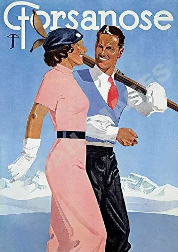 

Forsano Vintage Ski Resort Travel Postermetal Tin Sign 8X12 Inch Home Kitchen Bedroom Bar Sign Decoration Posters Tin Sign
