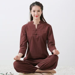 Tai chi Uniform Cotton Linen High Quality Wushu Kung fu Clothing For Women And Man Adults Martial arts Wing Chun Suit