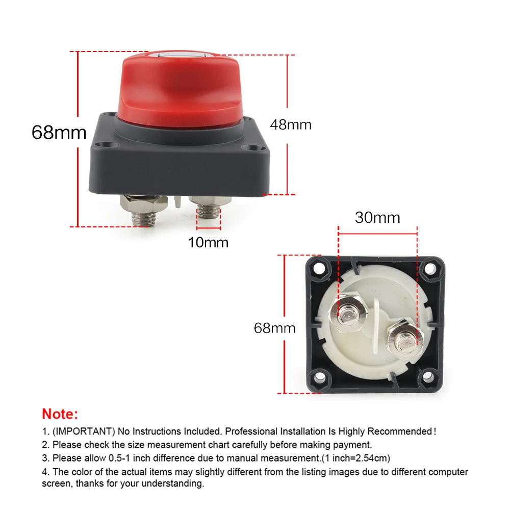 600A Battery Master Isolator Cut Off Kill Switch Universal Car Marine VAN Truck Multipurpose Switch Car Accessories