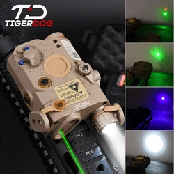 Laser de ponto vermelho tático para caça Rifle, PEQ-15, lanterna LED branco, laser IR, arma, verde, azul, PEQ, DBAL, trilho de 20mm