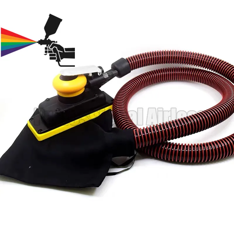Imagem -06 - Quadrado ar Orbital Lixadeira Central Vácuo Pronto Pneumático Máquina de Lixar Substituto mm Excentricidade Profissional 70x198 mm