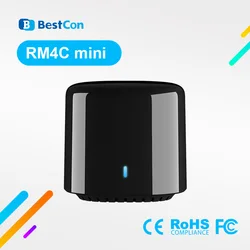 Broadlink BestCon RM4C Mini Wifi IR Universal Smart Remote Smart Home Remote Control TV Air Conditioner Via Broadlink APP Alexa