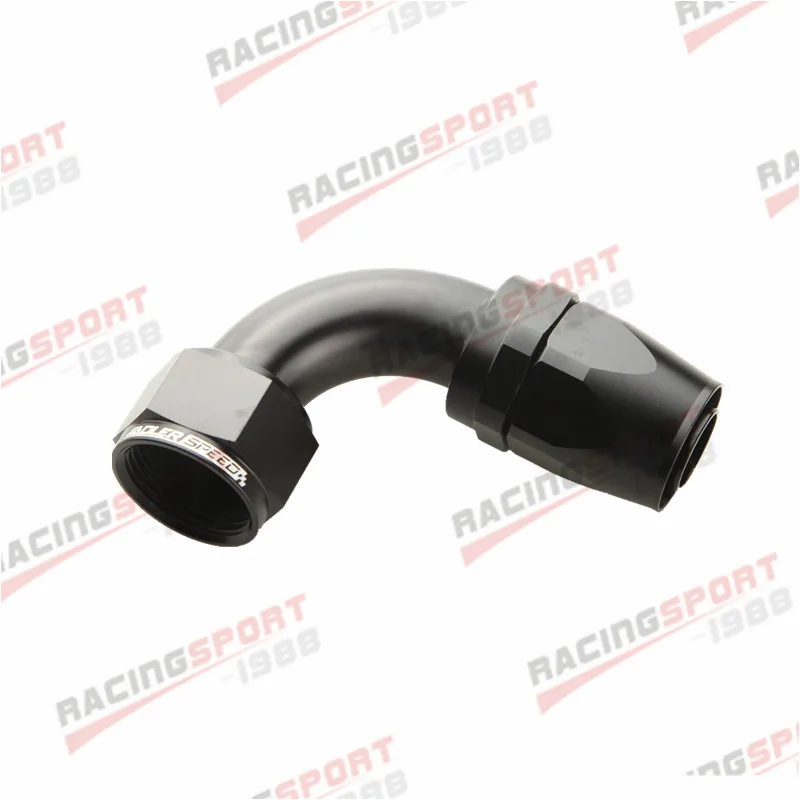 -16 AN AN-16 90 Degree Swivel Oil Fuel Line Hose End Fitting BALCK/RED-BLACK/SILVER/RED-BLUE