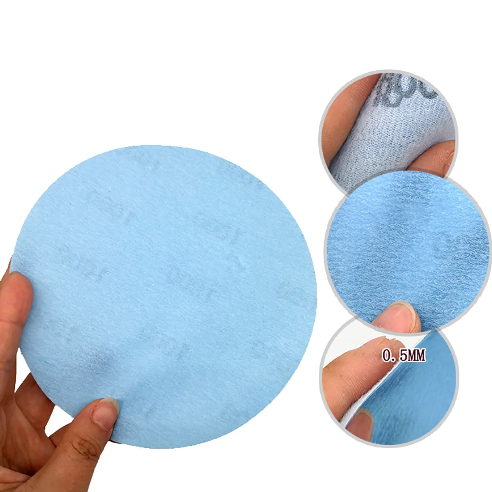 6 "150mm 샌딩 디스크 습식 및 건식 후크 및 루프 샌드페이퍼 궤도 샌더 패드 FV 초극세 필름 페인트 연마재 600-5000 그릿