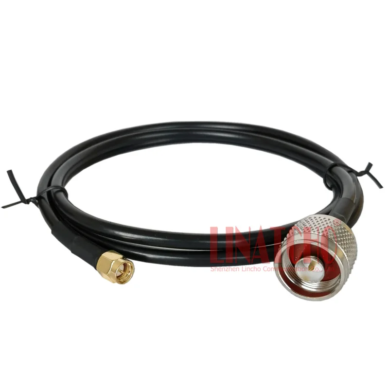 1 Meter 50ohn Coaxial RG58U SMA Male to N Male Connectors Antenna Extension Jumper Cable