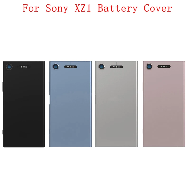 Original Rear Door Housing Case Battery Cover Panel wtih Heat sticker For Sony XZ1 Glass Cover Camera Lens with Logo