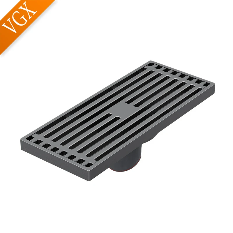 Imagem -05 - Vgx-invisible Brass Floor Drain Valve Cover Shower Trap Long Drenagem Drenos Backflow Preventer Anti-odor Cozinha e Banheiro