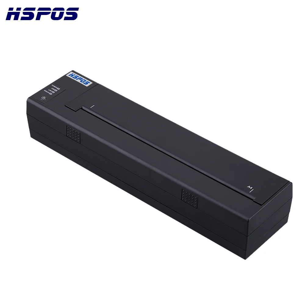 HSPOS Bluetooth a4 portable thermal printer With Android App Support out door a4 size document printing