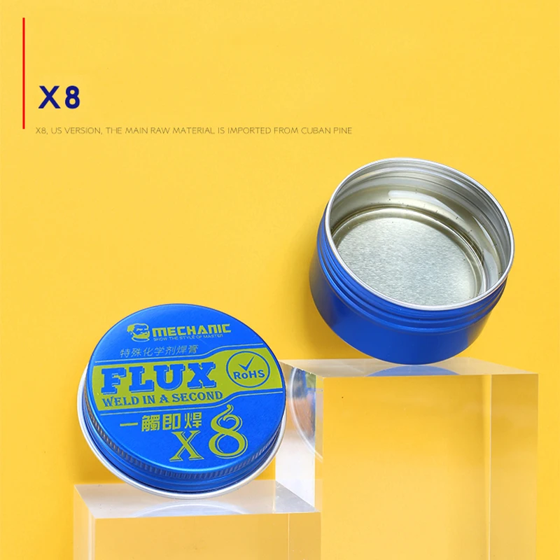 Pâte à souder en colophane X6/X8/X9 BGA, Flux de fer à souder pour PCB