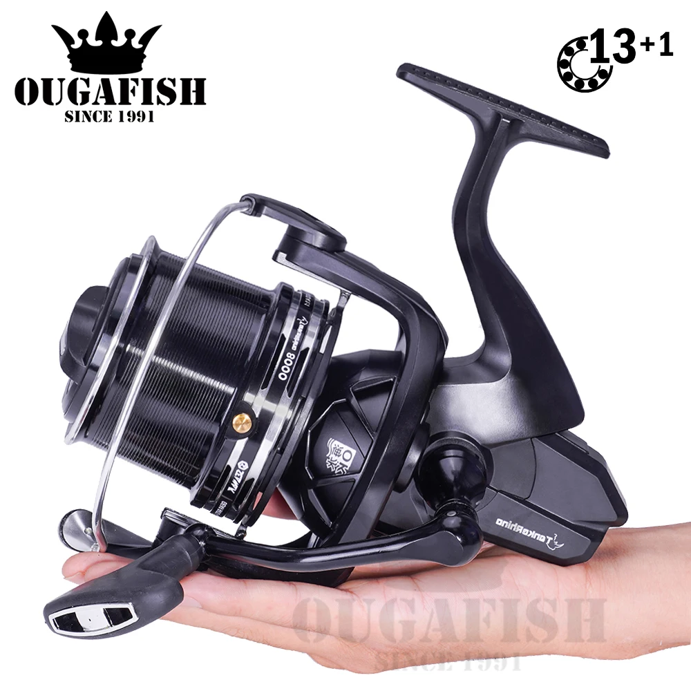 Moulinet Fishing Reel Spinning Distant Wheel Max Boat Drag 27kg 13+1BB Carretilha De Pesca Accessories Peche A La Carpe En Mer