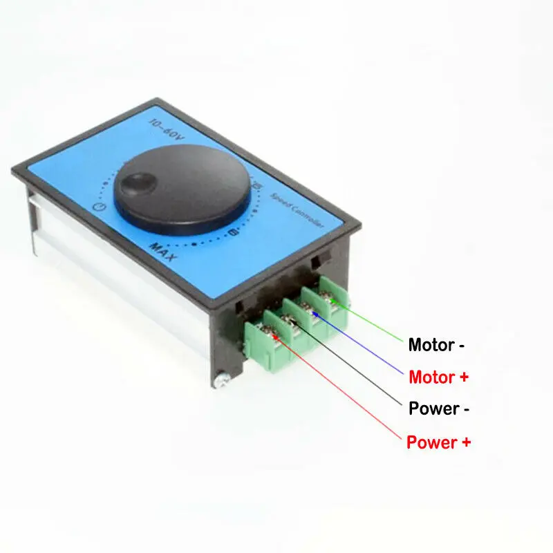 20A PWM DC Electric Motor Speed Controller DC 10V-60V Switch Governor Regulator Power Controller 12V 24V 36V 48V