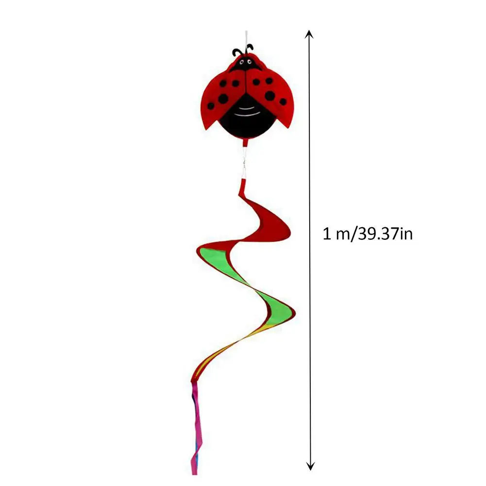 Animal Wind Spinner Window Hanging Colorful Beetle Tortoise Spiral Wind Mill Outdoor Garden Decoration Childrens Toys