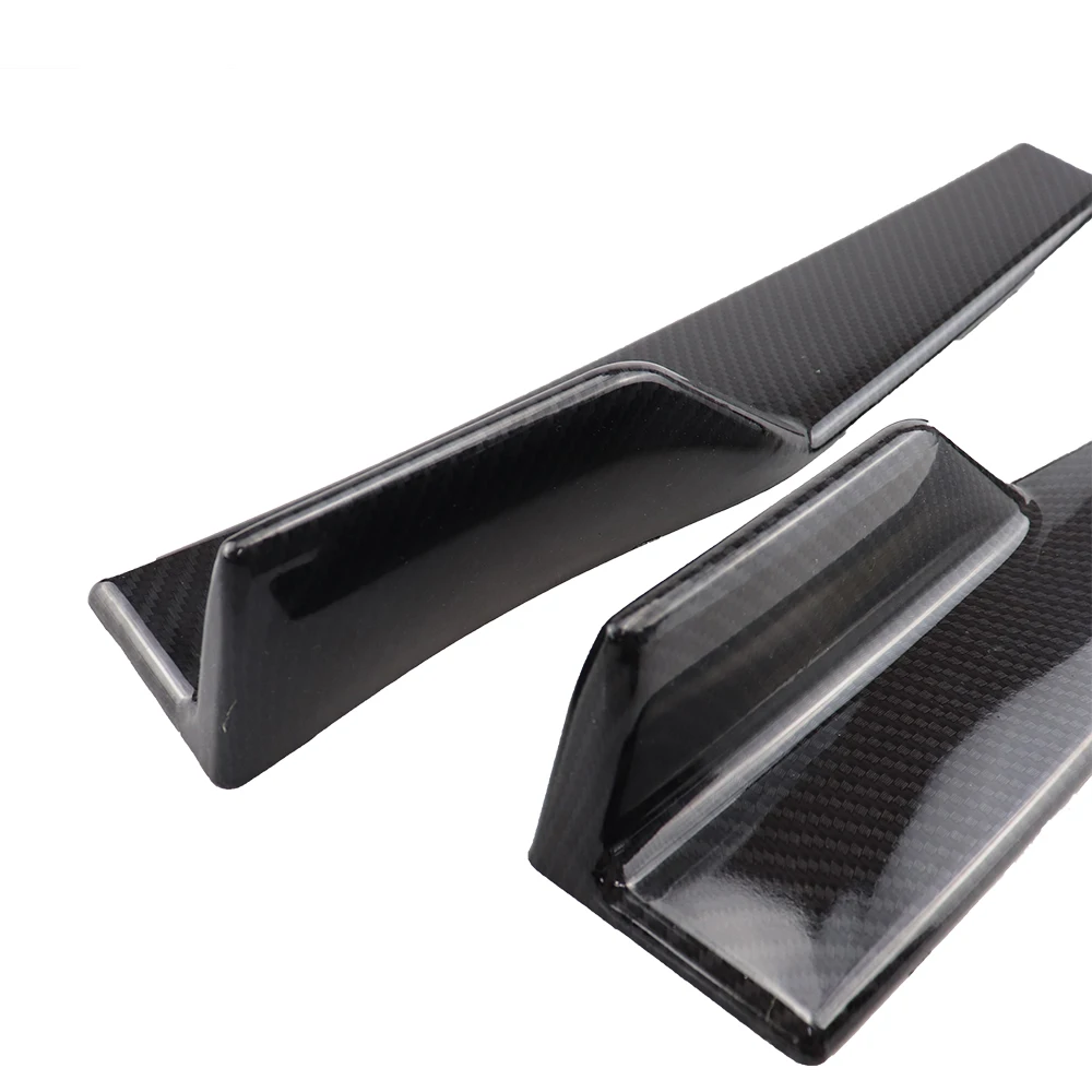 2Pcs/Set Car Wide Body Side Skirts Splitters Kit Modified Sideskirts Rocker Anti-Scratch Winglet Wings Bumper 45cm Universal