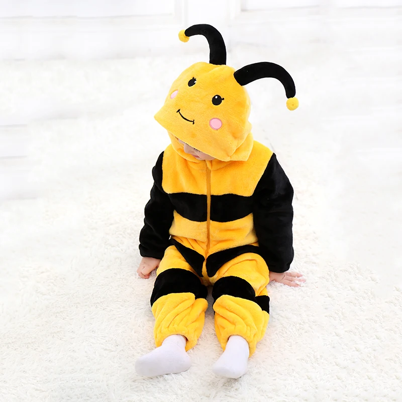 YESKIGU Baby Clothes Romper Pajamas Boy Girl Newborn Baby Jumpsuit Bee Ropa Bebe Infant Onesie Winter Soft  Rompers Outfit