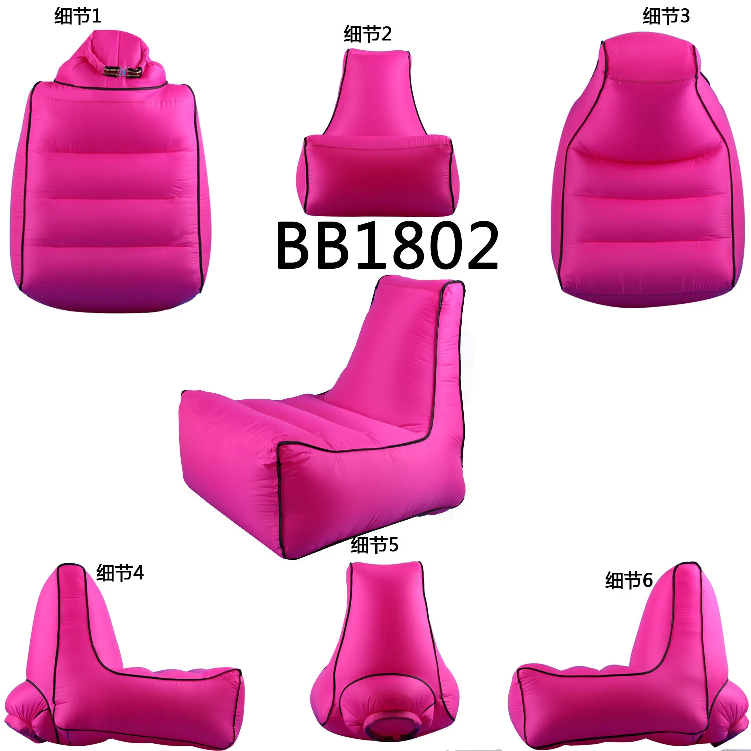Lazy Inflatable Sofa Outdoor Beaching Camping Swimming Pool Sleeping Sofa Chair Divano Ad Aria Portatile Portable Air Sofa