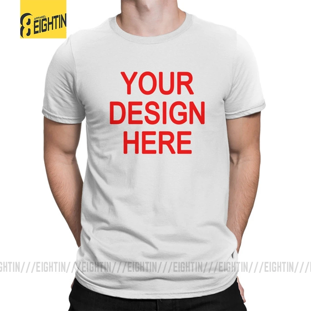 Premium Customized T Shirt Logo Picture Printing 100% Cotton Custom Brand T-Shirt Short Sleeved Print Your Own Design O Neck Tee