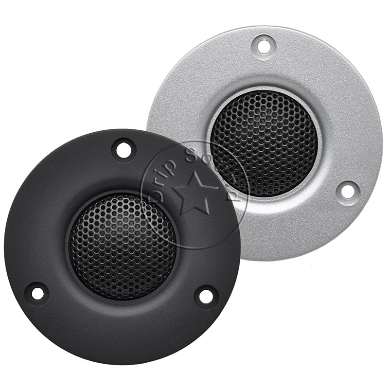 

2pcs 3" Inch 4 6 8Ohm 30W Silk Film Tweeter Treble Speaker Car Home Bookshelf Audio Loudspeaker with Heatsink Silver/Black #CWF