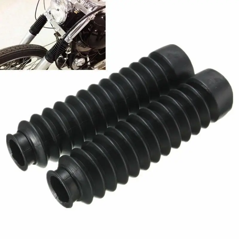 2 pezzi moto gomma forcella anteriore coperture ghette avvio ammortizzatore ghette coperture ghette forcella stivale manicotto in gomma antipolvere