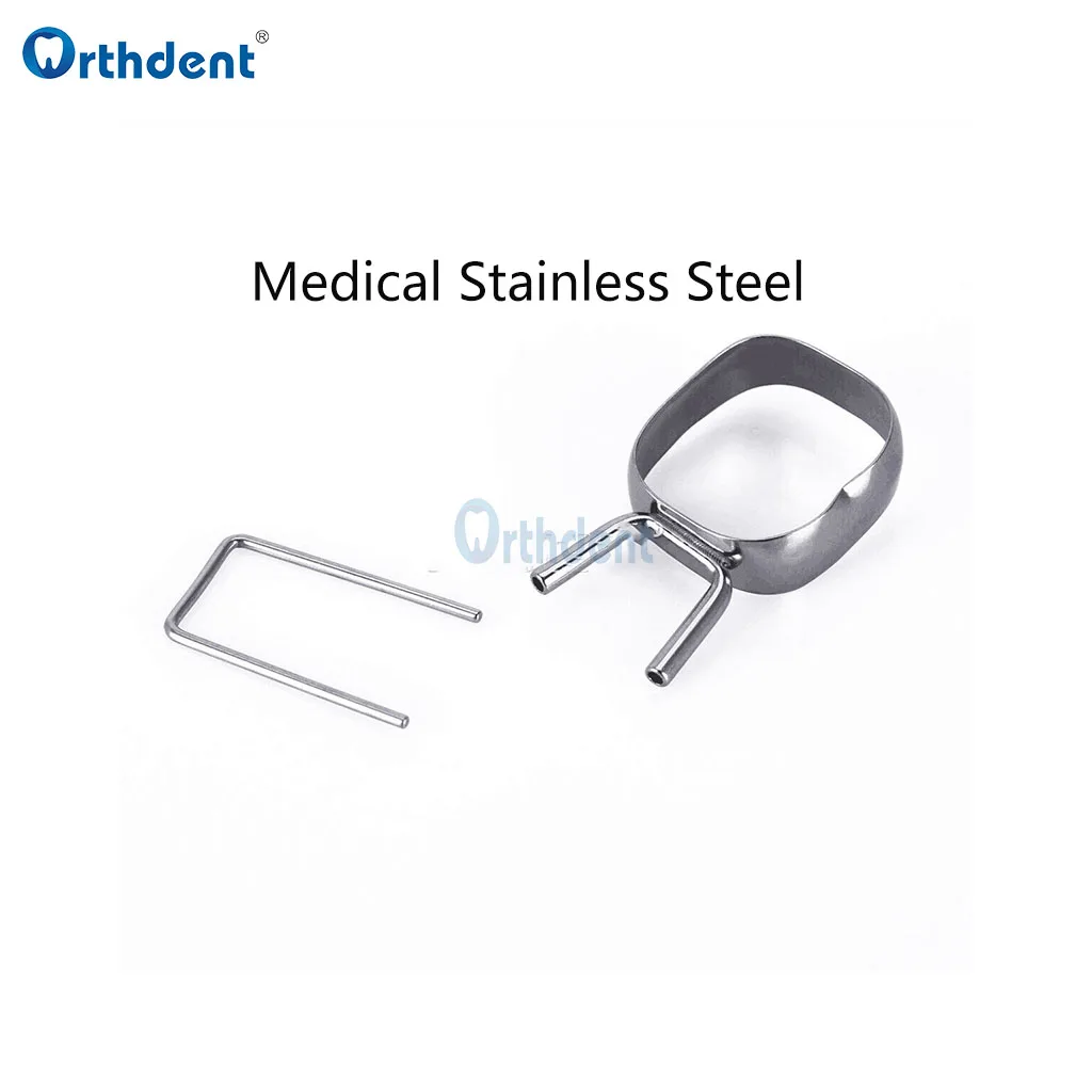 Orthdent 40 Pcs Dental Space Maintainer Stainless Steel Orthodontics Braces Preformed Band Loop 1st 2nd Molar Dentist Materials