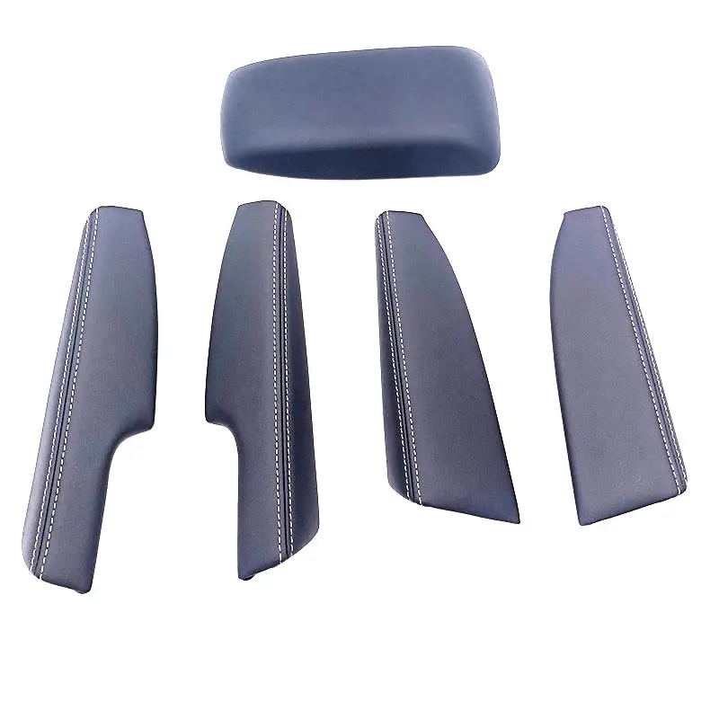 1-5pcs car door armrest leather cover armrest cover Car armrest box cover for toyota corolla 2013 2014 2015 2016 2017 2018 E170