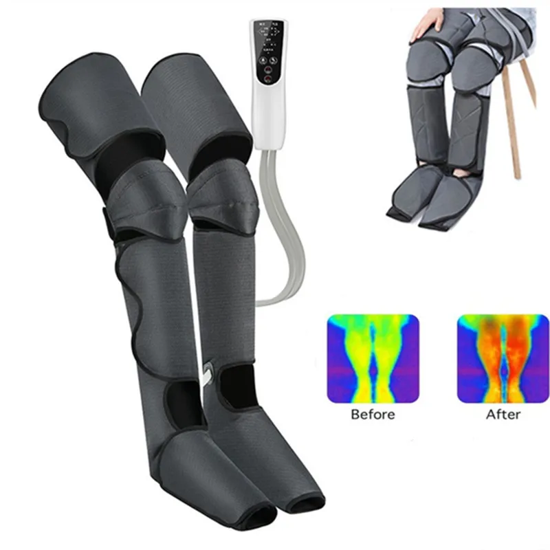 360°All-around Leg Massage Apparatus Leg Foot Massager Helps Relieve Leg Varicose Veins Muscle Pain Infrared Leg Support Brace