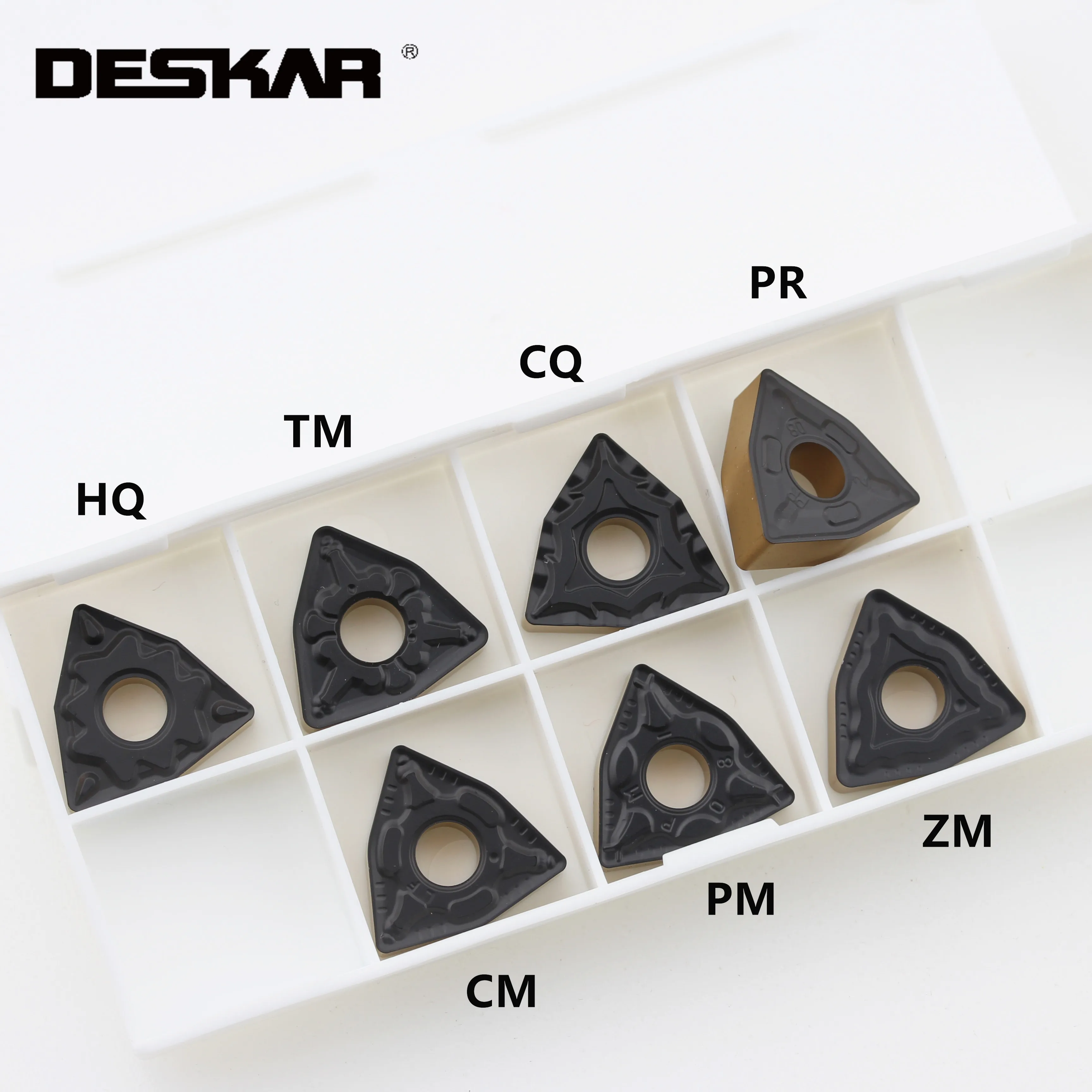 10PCS DESKAR WNMG080408 WNMG080404 WNMG080412 HQ TM CQ PR CM PM ZM R S L S LF9218 CNC Lathe Cutting Tools Carbide Inserts